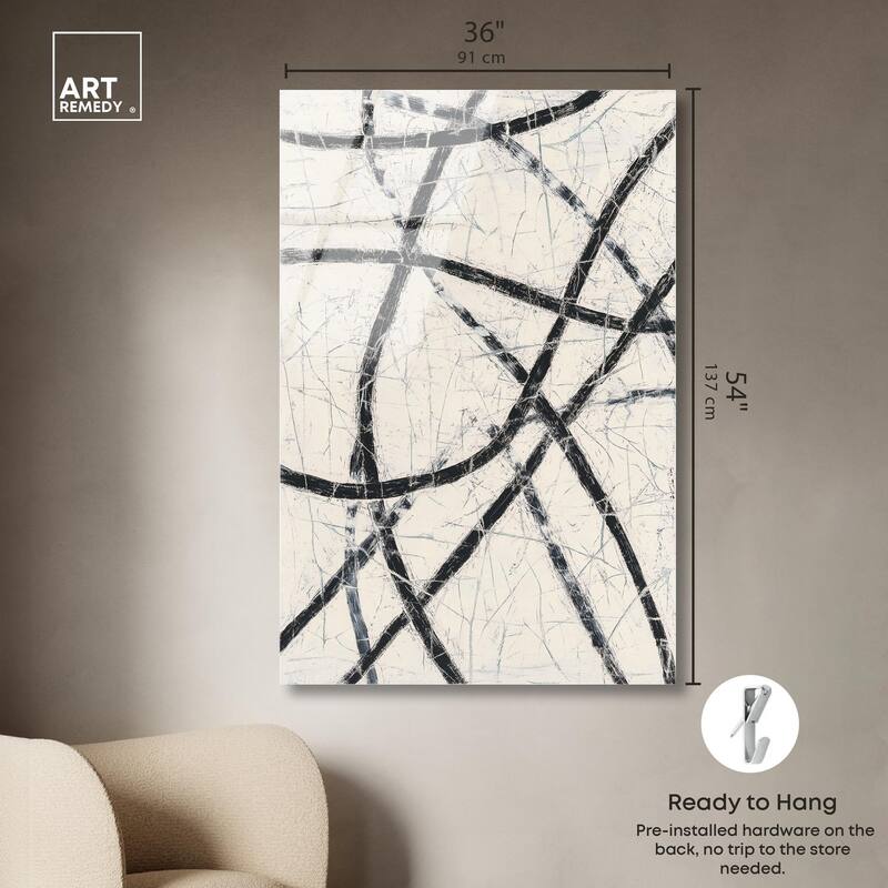 Intersecting Lines II Acrylic by Art Remedy, Ready to Hang