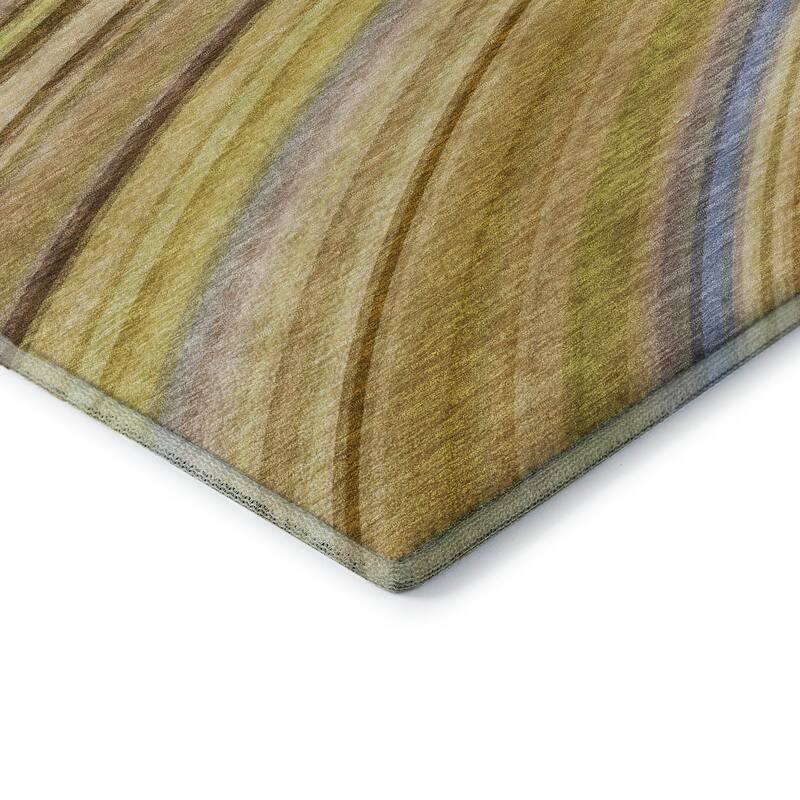 Premium Washable Super Soft Striped Abstract Mayfield Rug