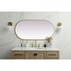 preview thumbnail 9 of 9, Elegant Lighting MR2A2448 Asha 24" W x 48" H Oval Framed Bathroom