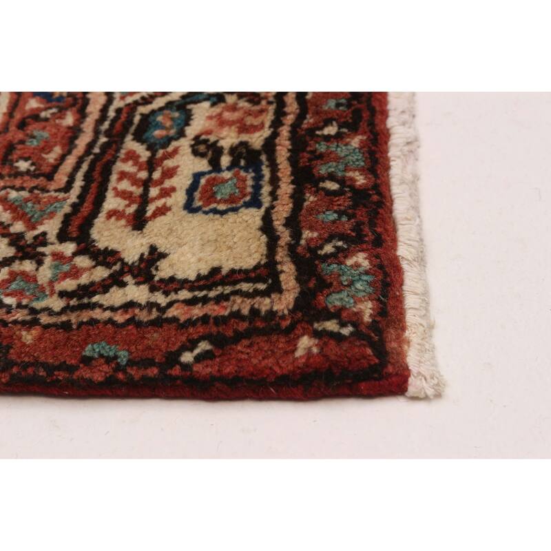 ECARPETGALLERY Hand-knotted Andelz Red Wool Rug - 3'3 x 10'0