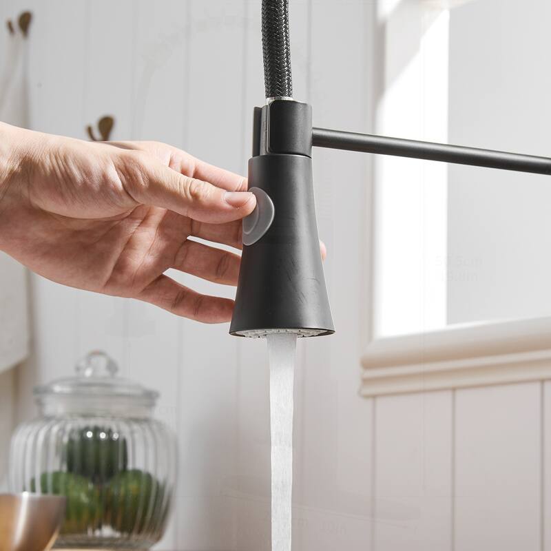 Commercial Kitchen Faucet with Pull Down Sprayer