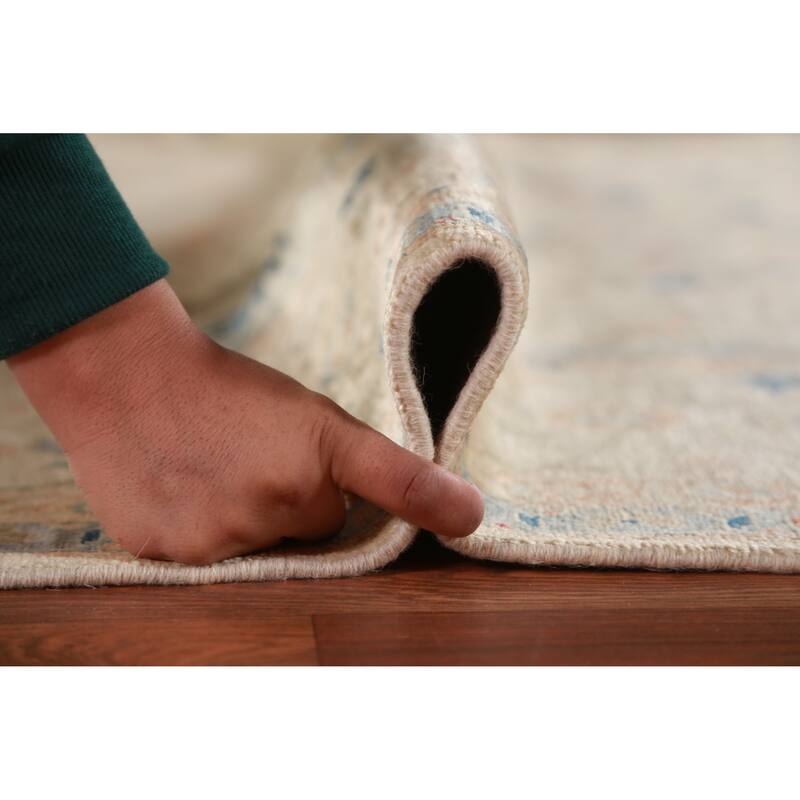 Vegetable Dye Ziegler Oriental Area Rug Hand-Knotted Wool Carpet - 8'11"x 11'10"