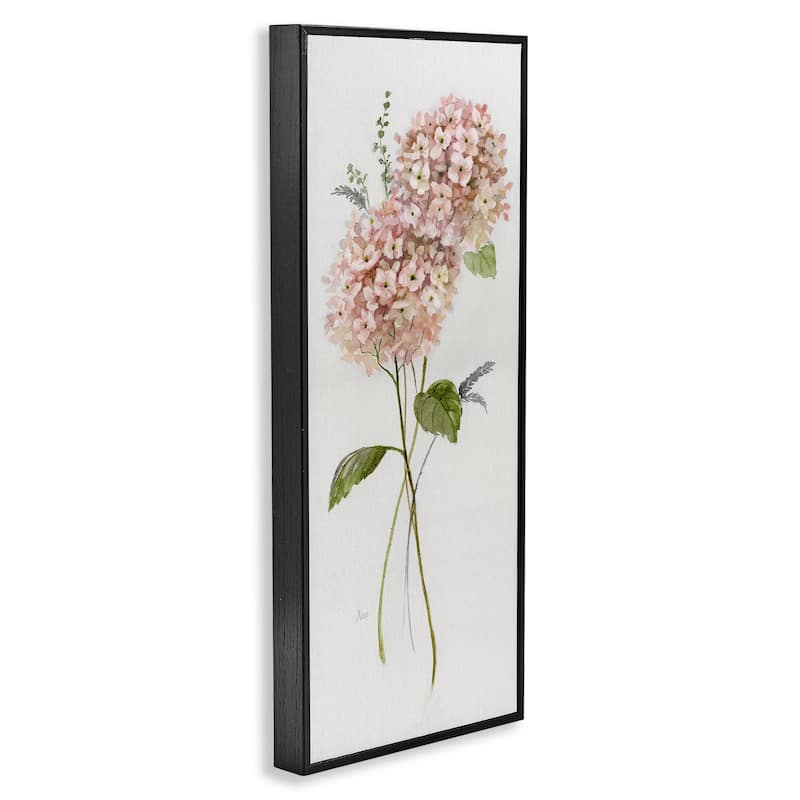 Stupell Pink Hydrangea Duo Framed Giclee Art Design By Nan