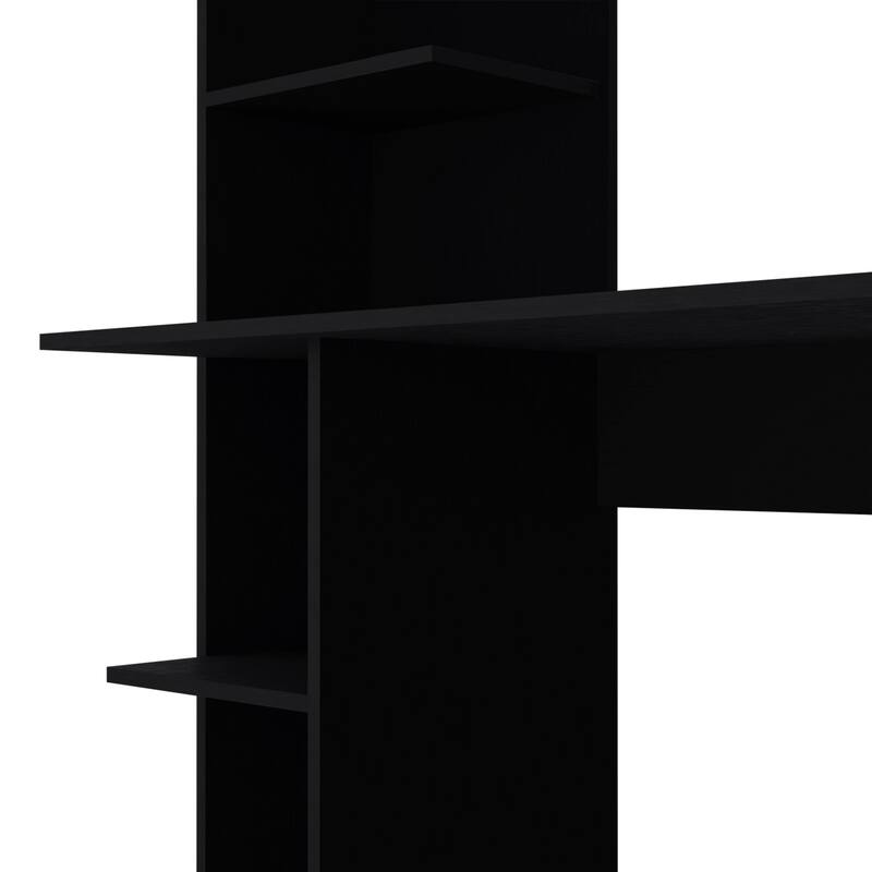 47-Inch Computer Desk with Open Shelves for Home Office Use
