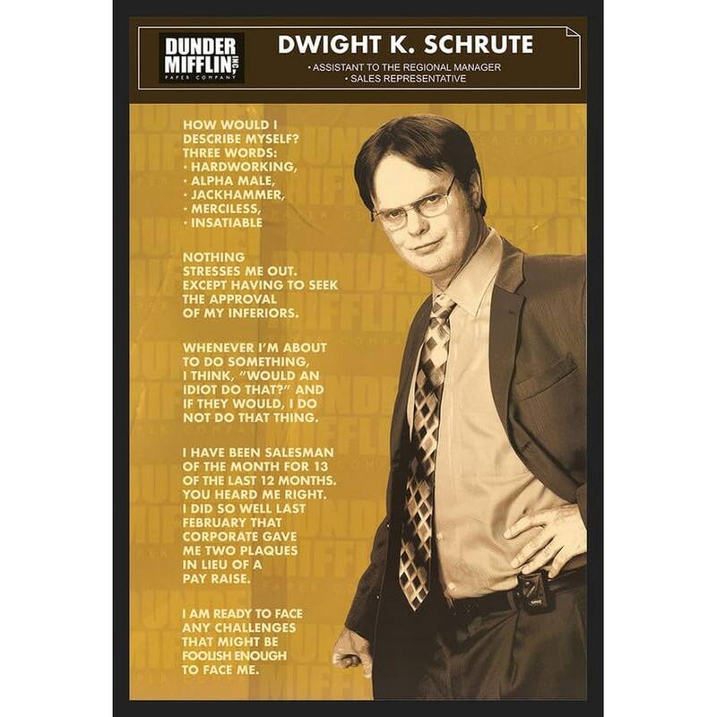 Enhance your surroundings with The Office Dwight Framed Poster - 24 x 36 Inch