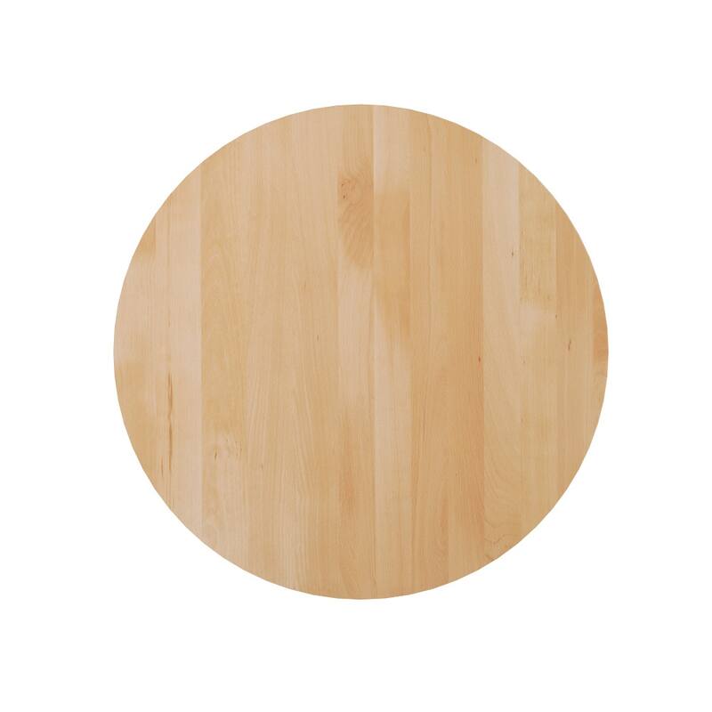 Round Solid Wood Commercial Tabletop with 22.75" x 22.75" Bistro Table Base - 30"W x 30"D x 29.75"H