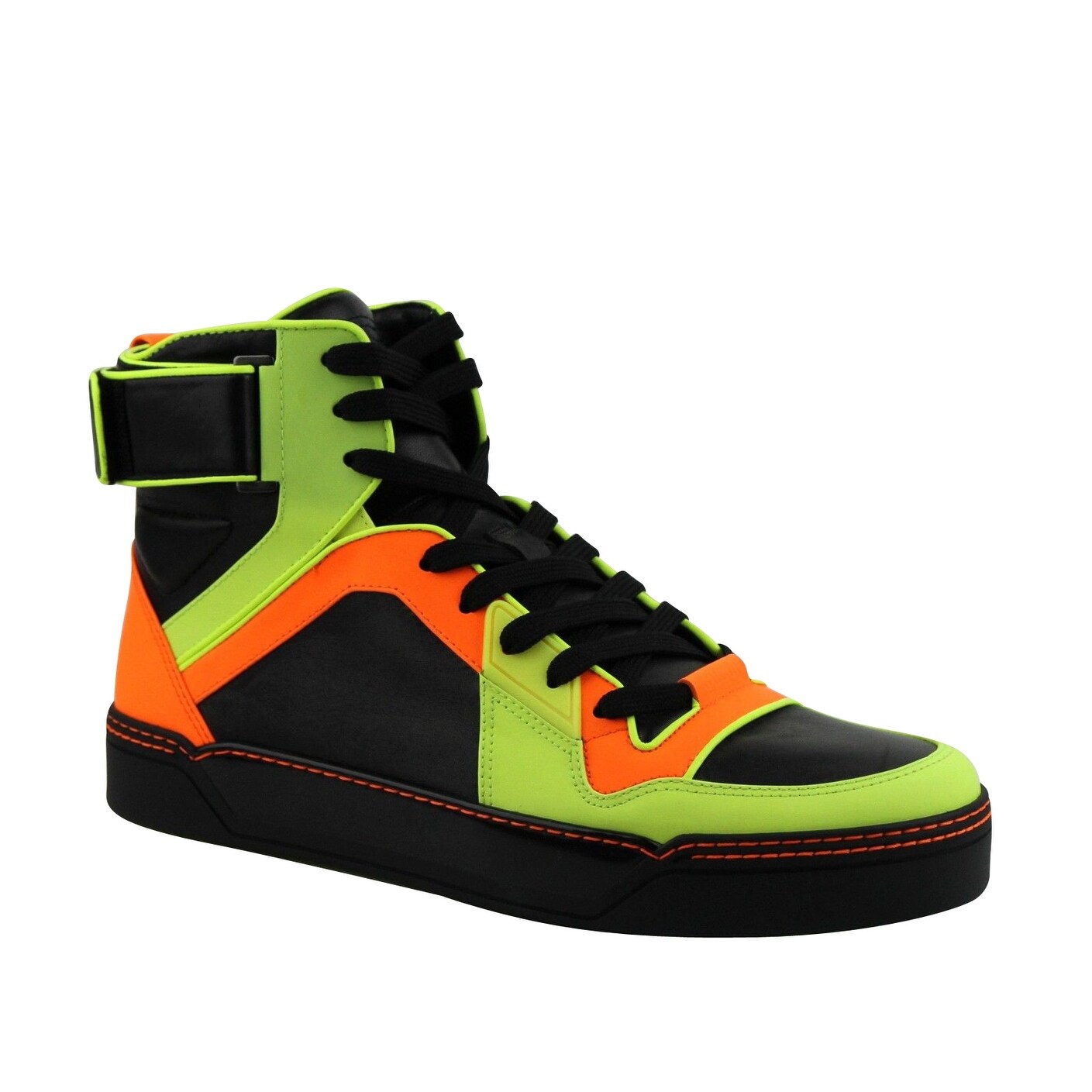 green and black high tops