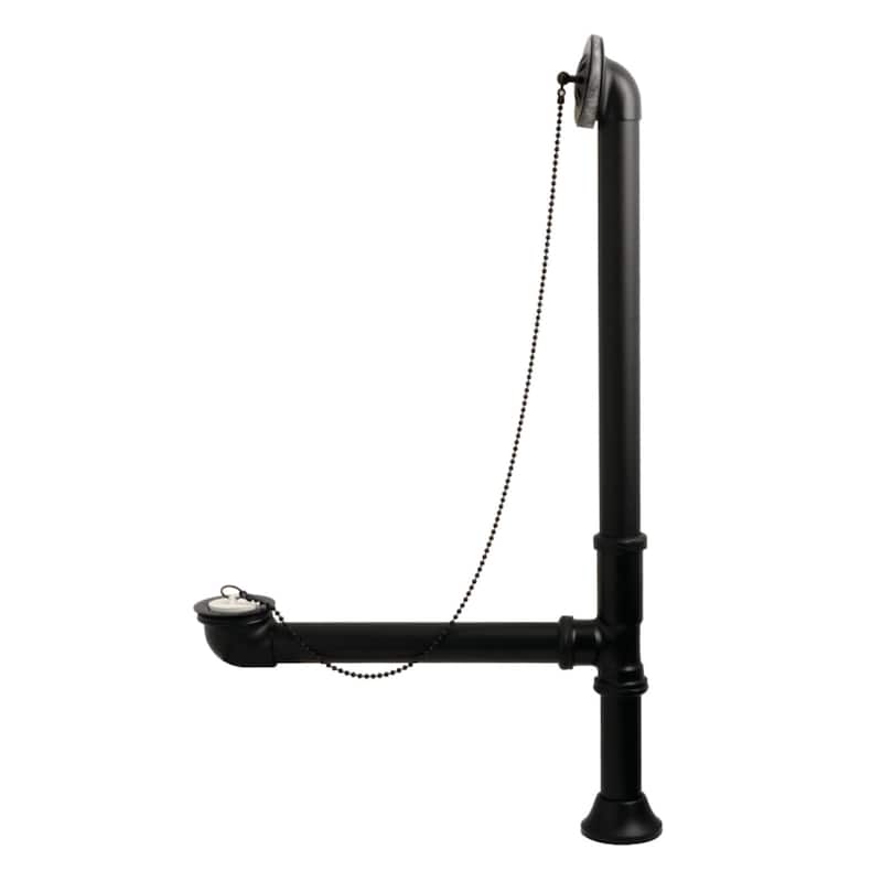 Kingston Brass Vintage Clawfoot Bathtub Waste and Overflow Drain - Matte Black