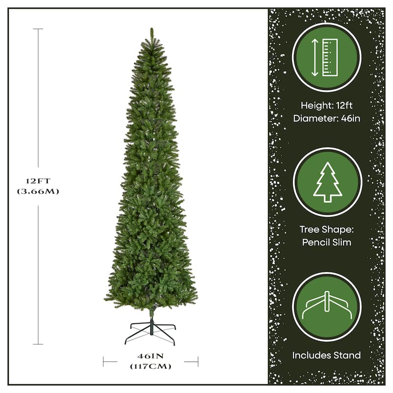National Tree Company 12 ft. Kingswood Fir Pencil Tree - 12 Foot