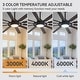 preview thumbnail 7 of 37, 72"/80" Large Windmill Ceiling Fan with Light and Remote(10 Reversible Blades)