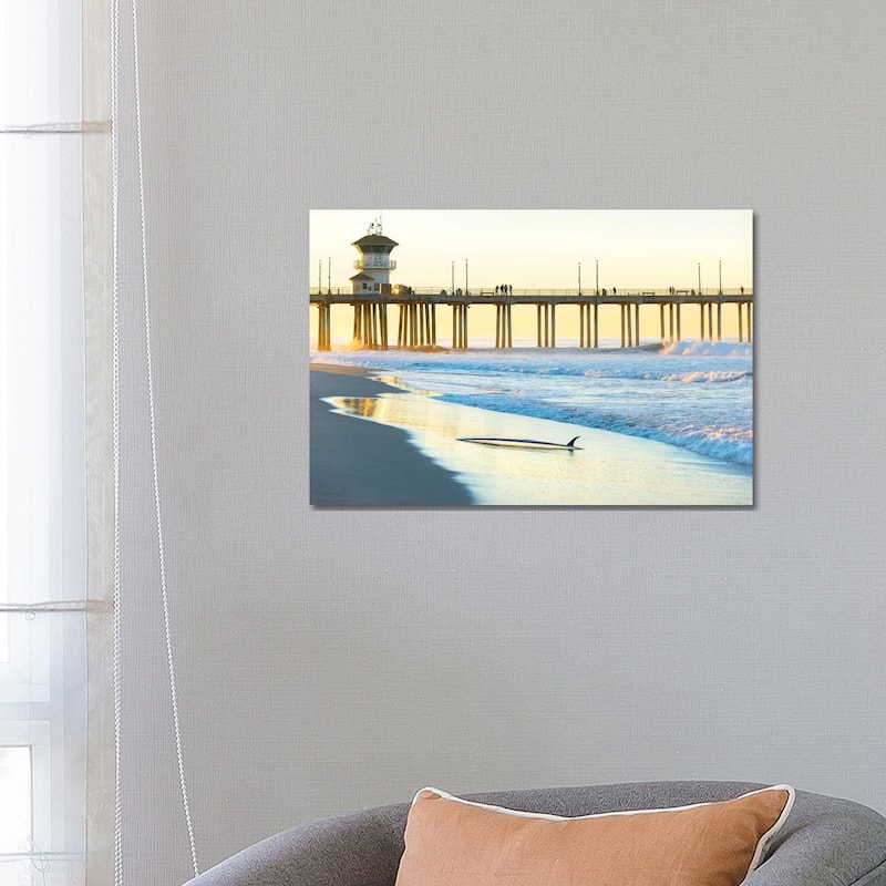iCanvas "Huntington Beach Pier" by Sean Davey Canvas Print - 18x26x1.5