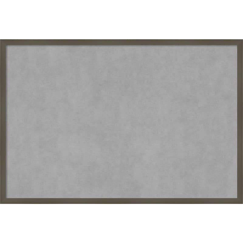Amanti Art Svelte Clay Grey Framed Magnetic Board