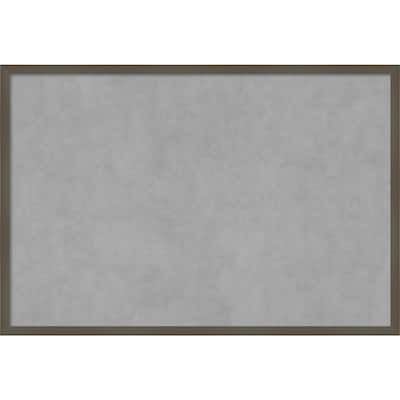 Amanti Art Svelte Clay Grey Framed Magnetic Board