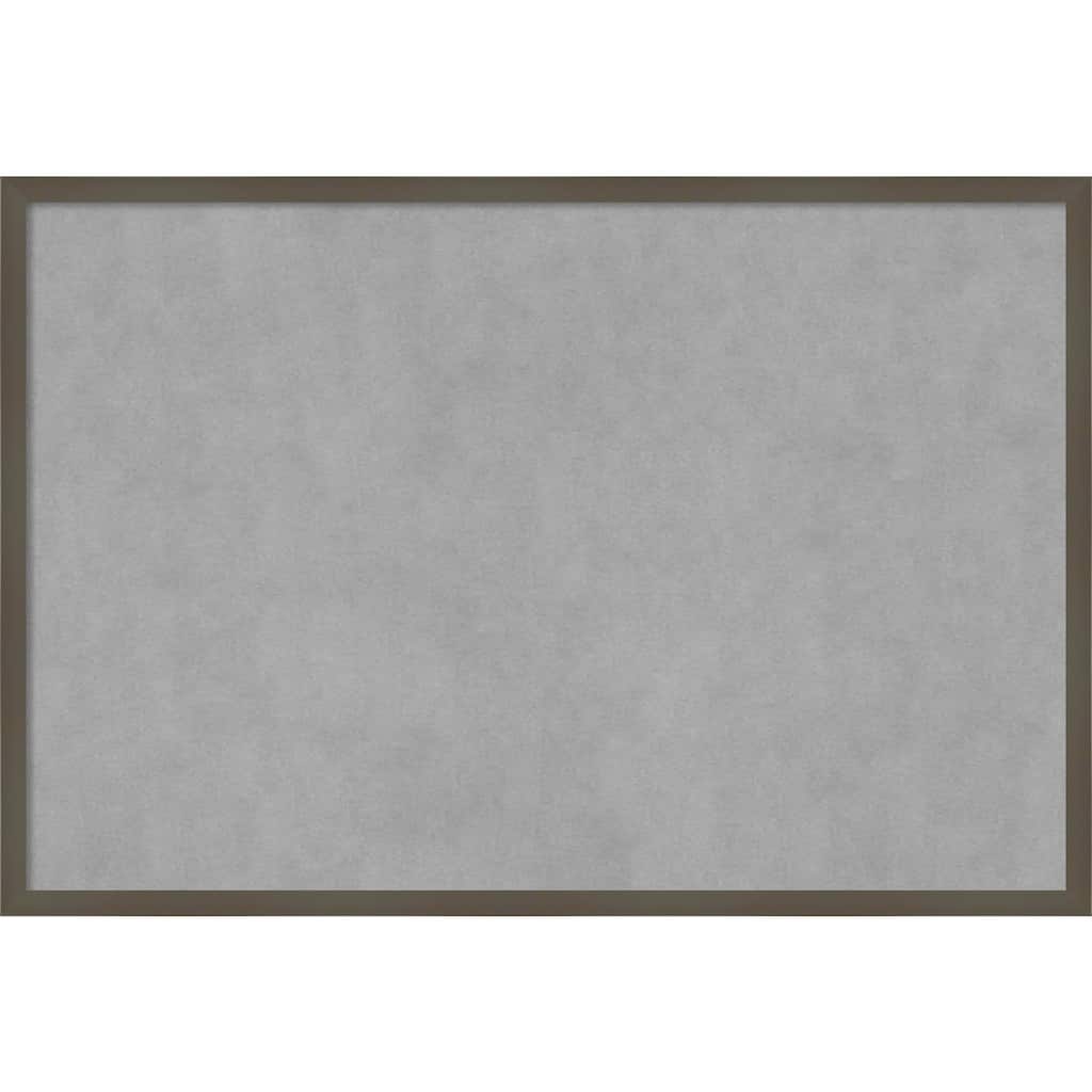 Amanti Art Svelte Clay Grey Framed Magnetic Board