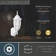 preview thumbnail 4 of 11, Rogers Park Aluminum 6.25-in. W 1 Light Motion Sensor Dusk to Dawn Outdoor Wall Lantern Clear Glass
