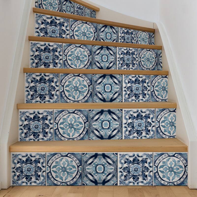 WallPops Mykonos Stair Stripe Decal