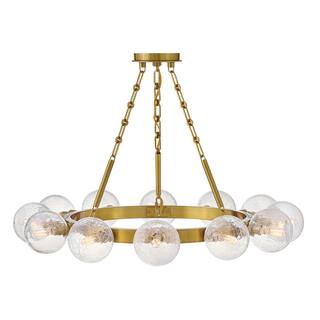 Fredrick Ramond FR30524 Coco 12 Light 32" Wide Ring Chandelier with