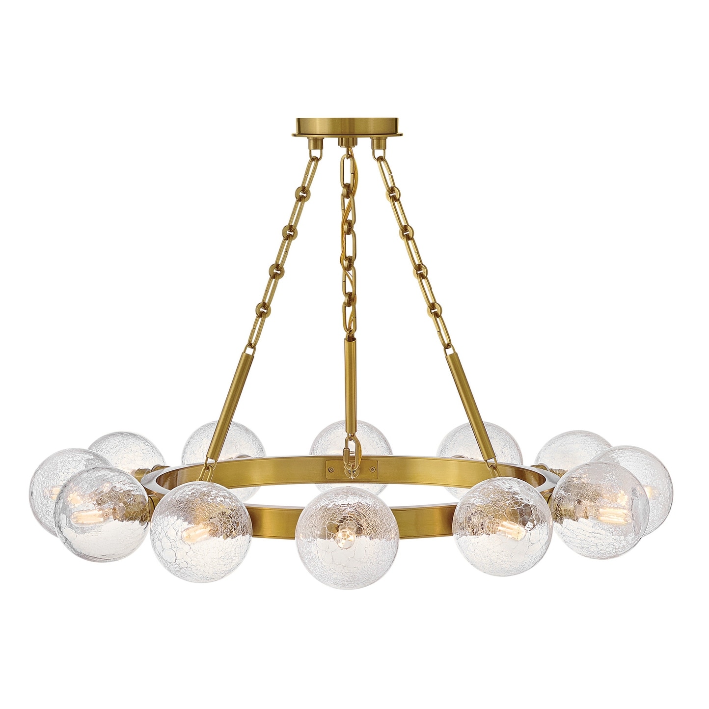 Fredrick Ramond FR30524 Coco 12 Light 32" Wide Ring Chandelier with