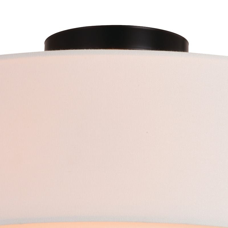 James Allan Elias 4 Light 21" Wide Semi-Flush Drum Ceiling Fixture