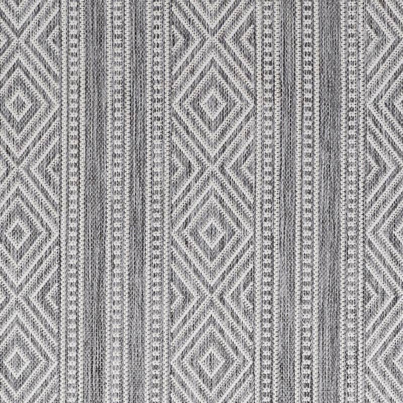Livabliss Armeria Indoor/ Outdoor Diamond Stripe Area Rug