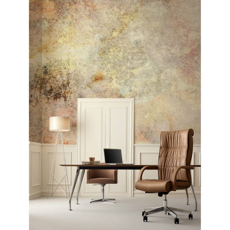 GK Wall Design Grunge Gold and Yellow Worn Modern Art Removable Wallpaper