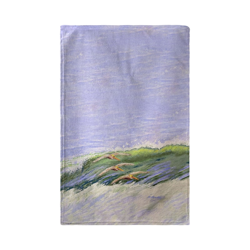 Pelicans Cruising Kitchen Towel - 16x25