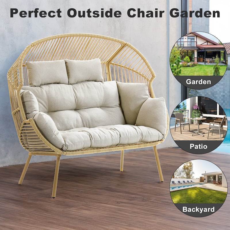Pocassy Outdoor Egg Chair Garden Funiture