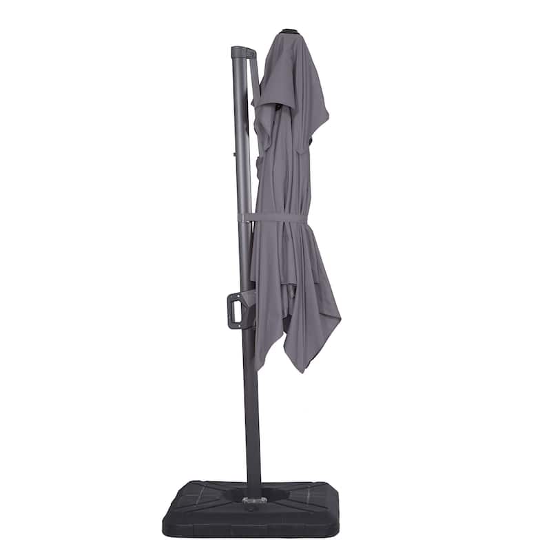 Furniture of America Aires 8-foot Steel Square Cantilever Offset Tilt Roma Umbrella