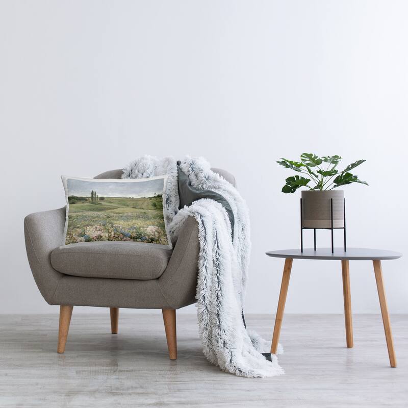 Stupell Charming Pastoral Meadow View Decorative Printed Throw Pillow Design by Amber Sterling