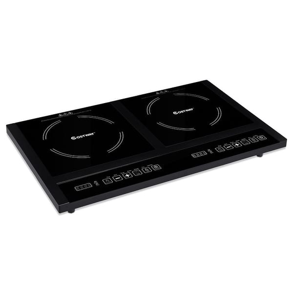 Shop Costway Electric Dual Induction Cooker Cooktop 1800w