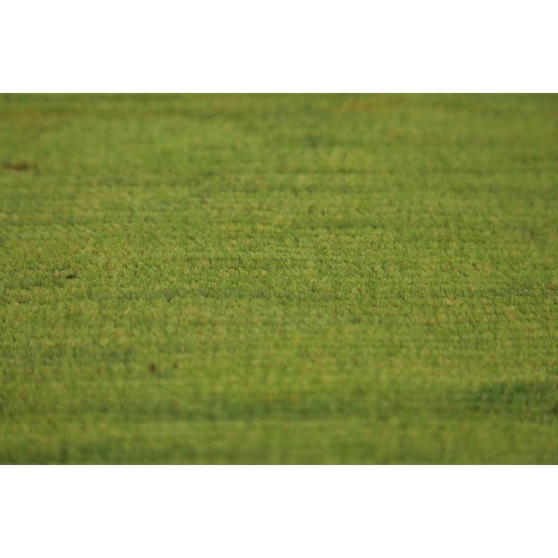Green Gabbeh Modern Area Rug Hand-Knotted Wool Carpet - 4'9" x 6'4"