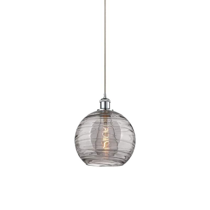 Innovations Lighting 516-1P-12-10 Athens Pendant Athens Deco Swirl 10" - Polished Chrome