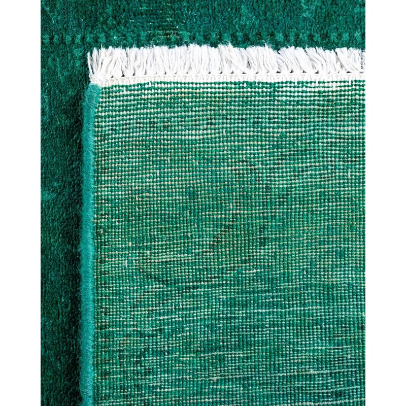 Contemporary Overdyed Wool Hand Knotted Runner - 2' 7" x 11' 8"