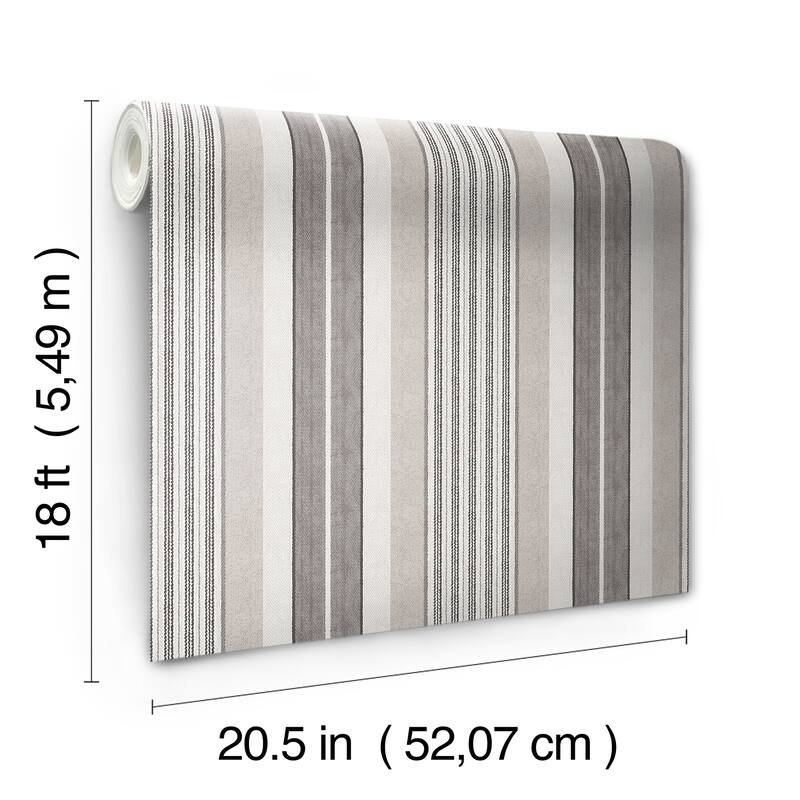 NuWallpaper Waverly Escot Charcoal Peel and Stick Wallpaper - N/A