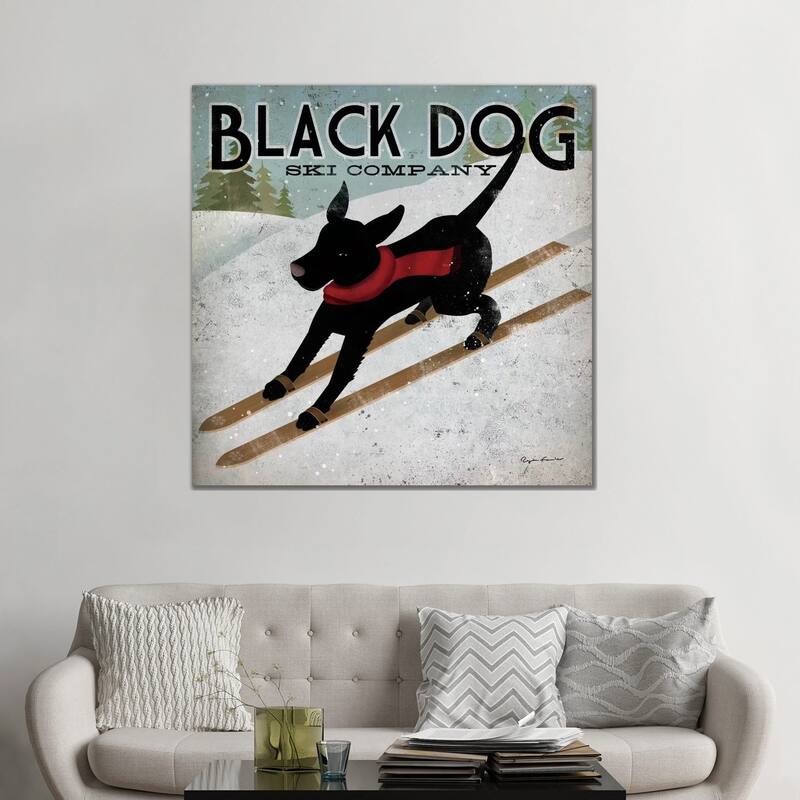 iCanvas "Black Dog Ski Co. II" by Ryan Fowler Canvas Print