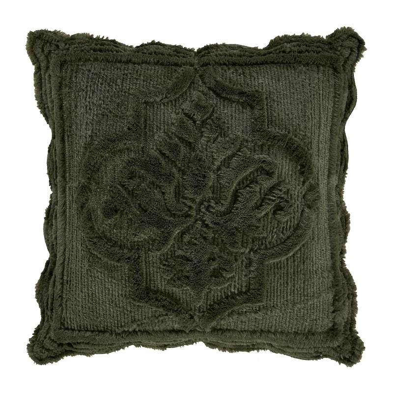 Teigen Evergreen 18" Square Quilted Decorative Throw Pillow