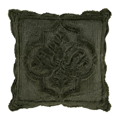 Teigen Evergreen 18" Square Quilted Decorative Throw Pillow