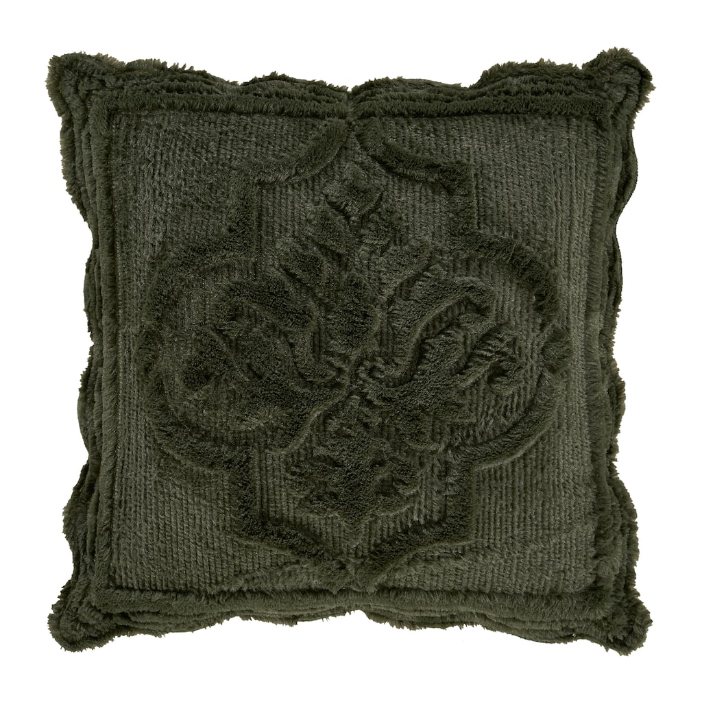 Teigen Evergreen 18" Square Quilted Decorative Throw Pillow