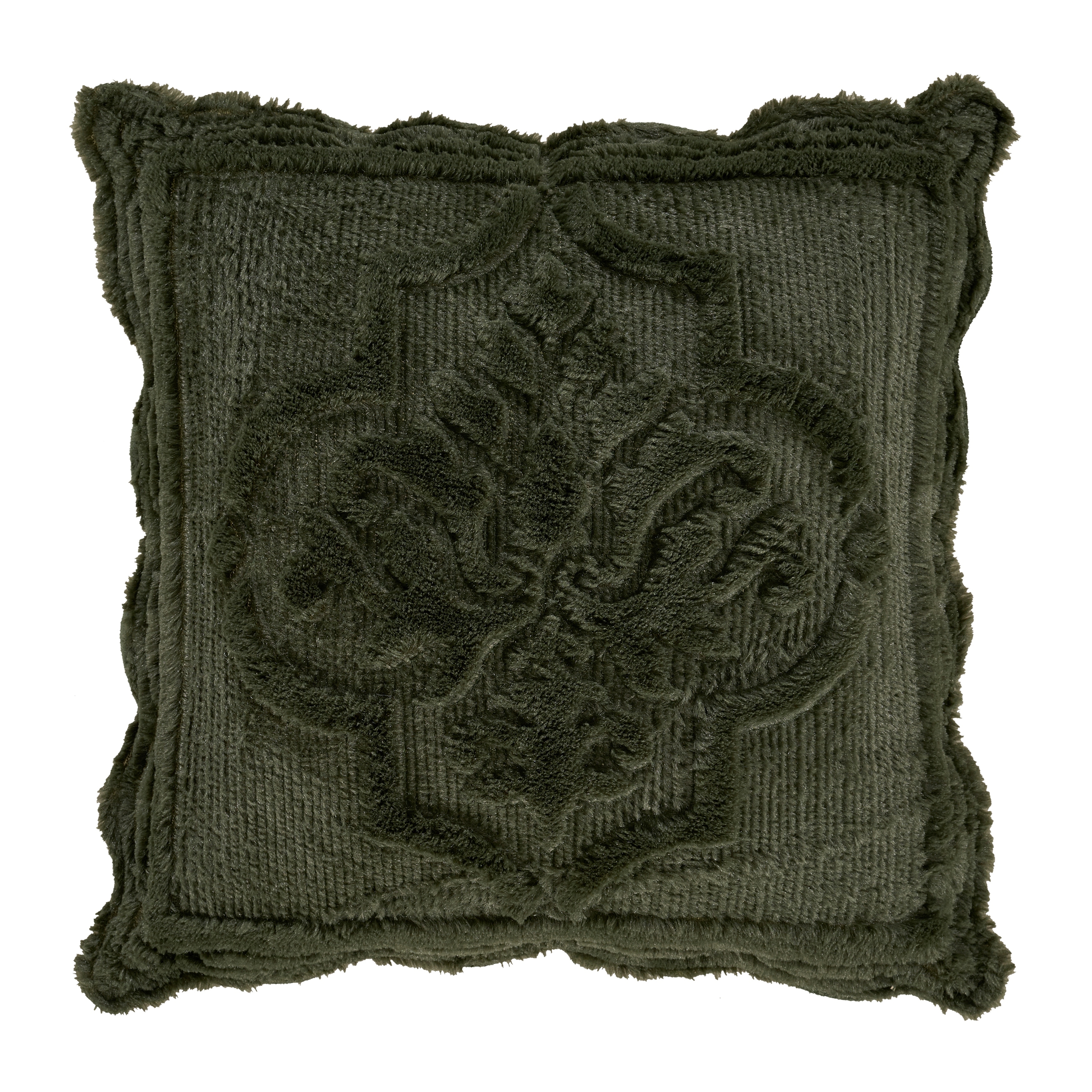 Teigen Evergreen 18" Square Quilted Decorative Throw Pillow