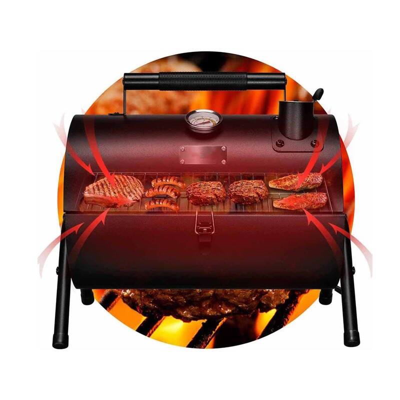 Multi-functional Metal Small BBQ Smoker