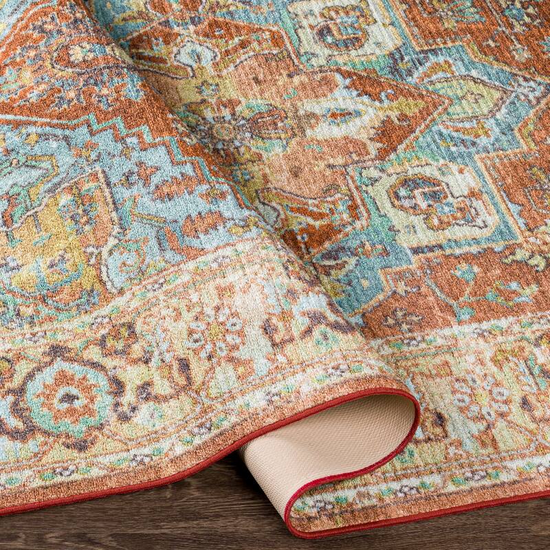 Livabliss Uttara Persian Machine Washable Area Rug