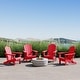 preview thumbnail 2 of 10, Laguna Weather Resistant Outdoor Patio Folding Adirondack Chairs (Set of 4)