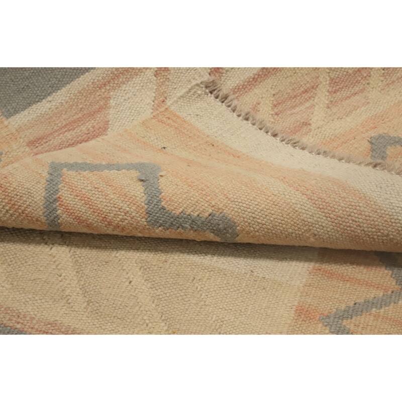 Hand Woven Oriental 100% Wool Carpet Southwestern Tribal Multi-Colored Kilim Area Rug - 3' 9'' X 2' 0''