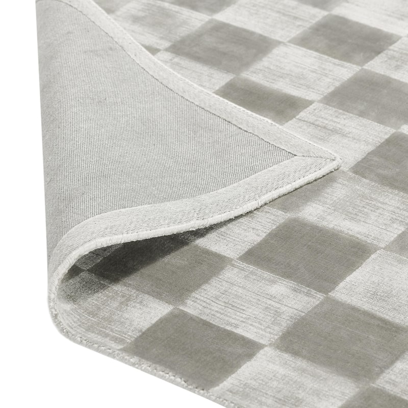 Villa by Classic Home Berlin Handwoven Checkered Area Rug