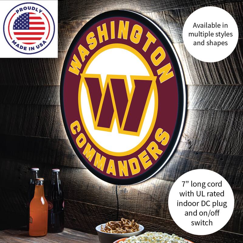 Washington Commanders LED Lighted Sign