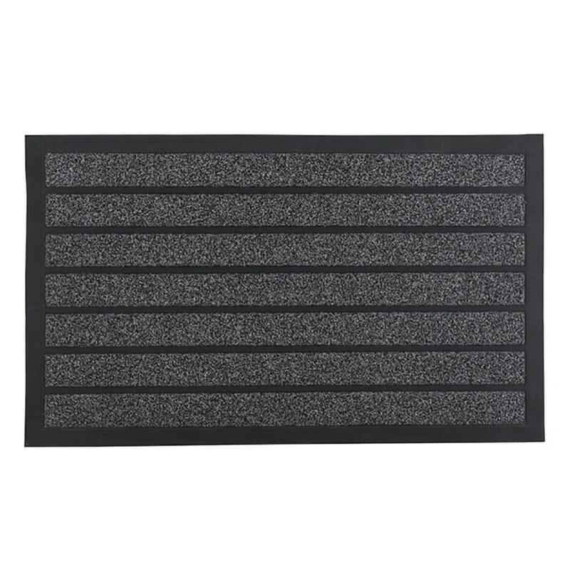 Superio Non-Slip Doormat for Entry, 18" x 30", Waterproof, Mat - Grey