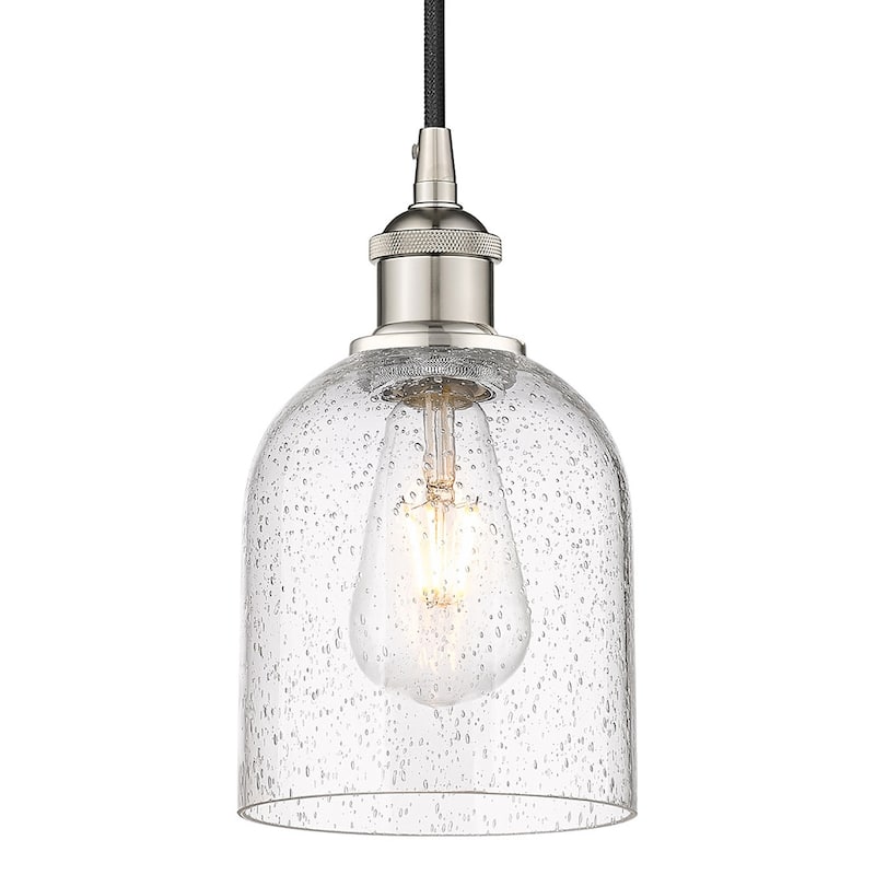 Innovations Lighting 616-1P 10 6 Bella Pendant Bella 6" Wide Cord-Hung - Polished Nickel / Seedy