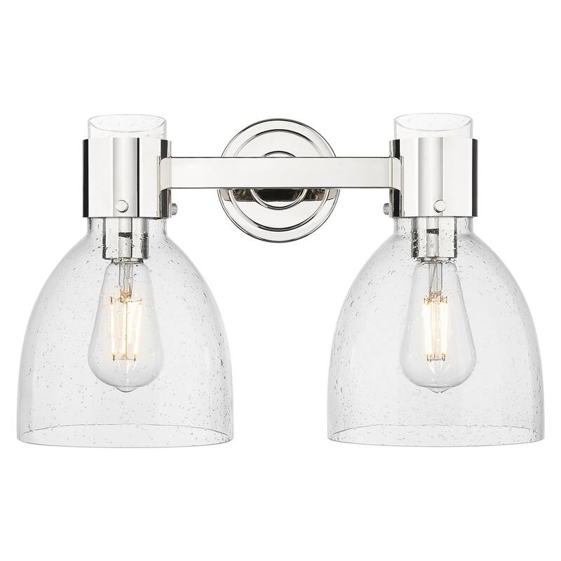 Innovations Lighting 464-2W-G464D-7SDY Lawton Bell 2 Light 16" Wide - Polished Nickel
