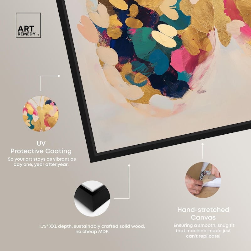 Flutter of Fortitude I Canvas by Art Remedy