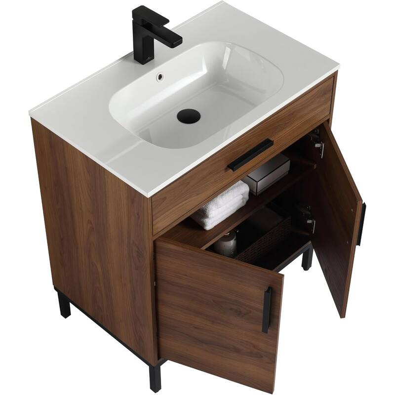 Blossom Freestanding Bathroom Vanity with SMC Sink All Wood
